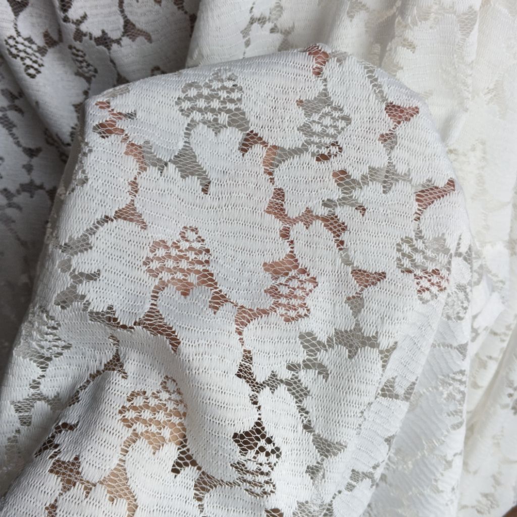 kain brokat premium mewah [BW/0,5meter] - kain brokat katun motif cantik - kain brokat katun meteran