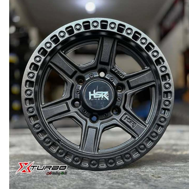 Velg Mobil Ofroad Ring 15 Lobang 6 HSR XTS 01 Cocok Untuk Mobil Hiluxk Fortuner Pajero Hartop Dll