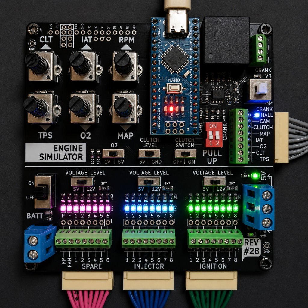 Universal Engine Simulator ECU Tester Powered by Ardustim