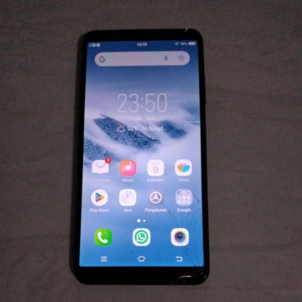 Vivo Y71 minus retak lcd