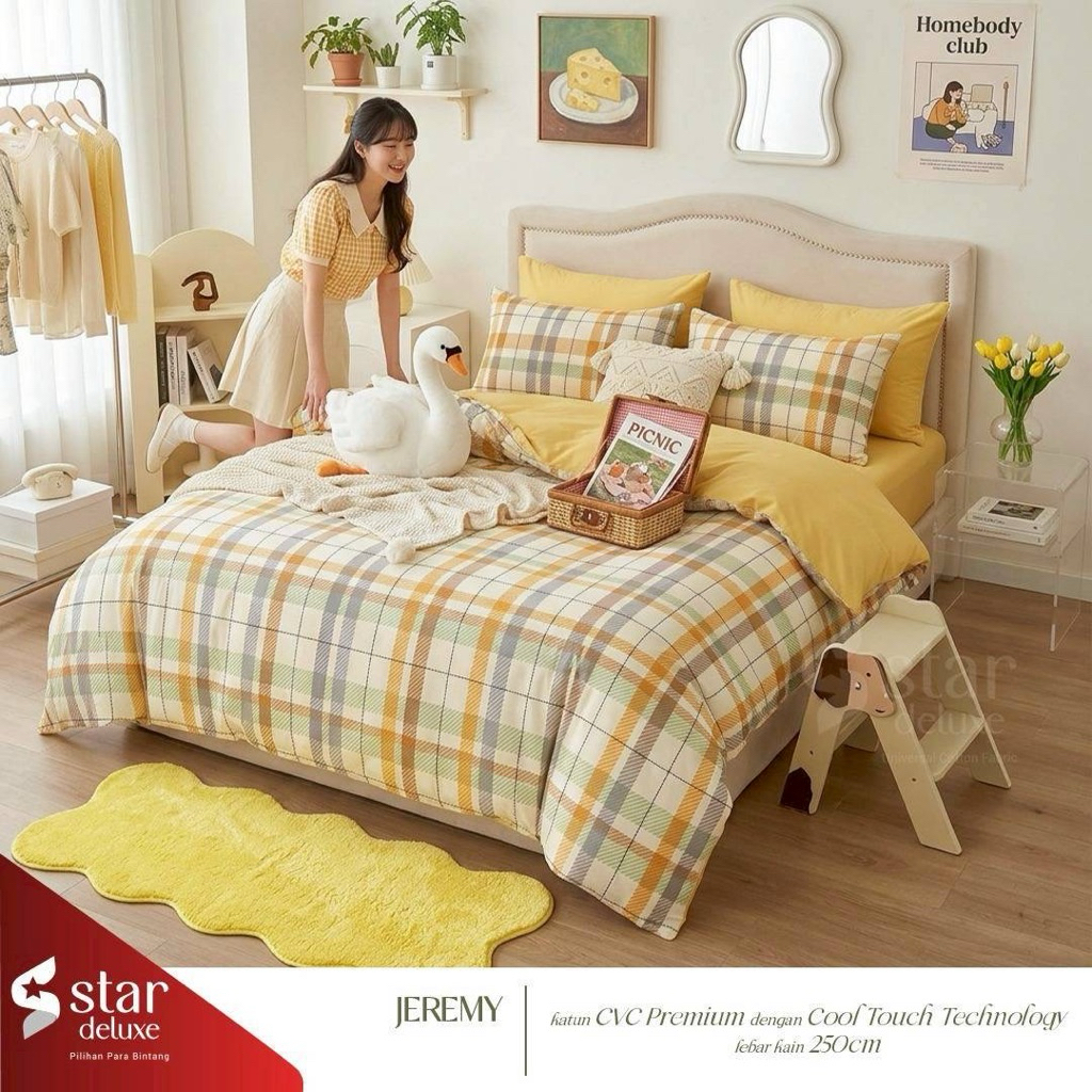 Seprai katun CVC star collection motif jeremy (ajwa)