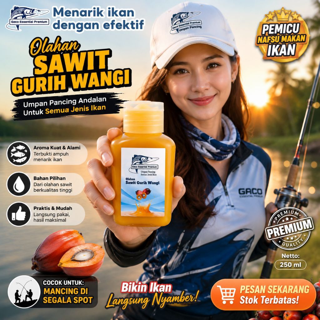 UMPAN MANCING OLAHAN SAWIT / Essen oplosan umpan pancing semua jenis ikan essen semua jenis ikan