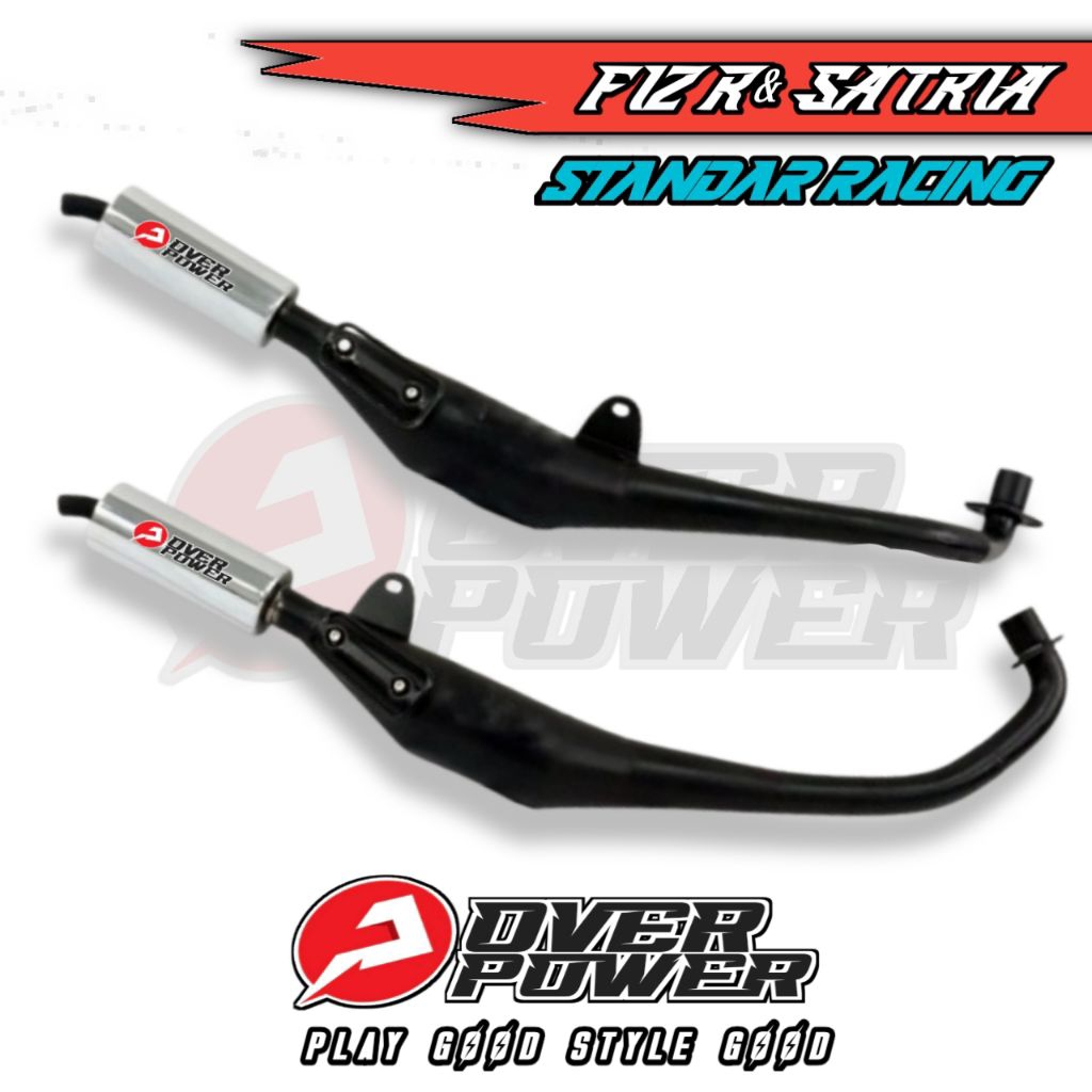 KNALPOT STANDAR RACING FIZR SATRIA 2 TAK GARING MREPET ORIGINAL OVER POWER BUKAN AHM RT