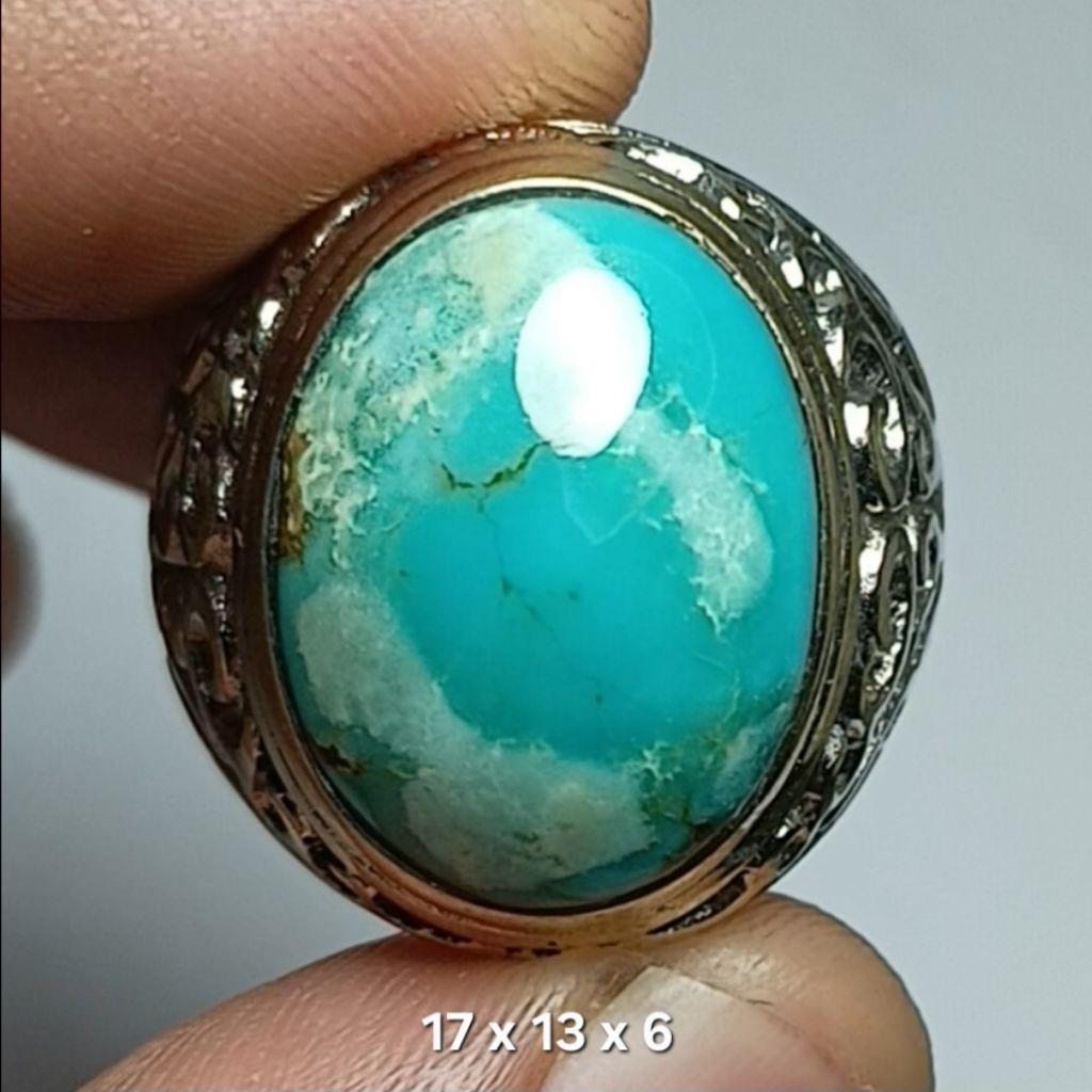 NATURAL CINCIN PIRUS PERSIA WARNA BIRU TOSCA