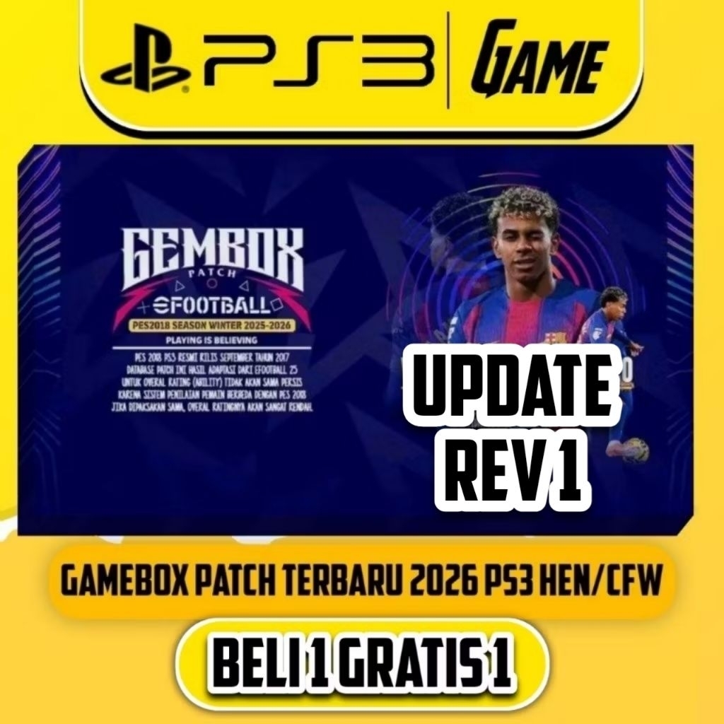 Gamebox PATCH UPDATE TERBARU 2026 WINTER PES 2026 PS3 HEN