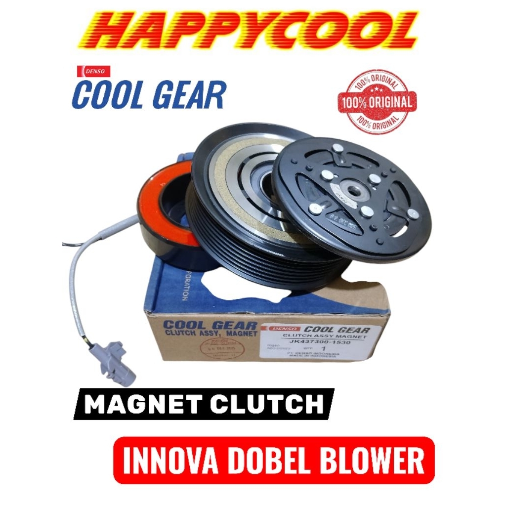 Magnet Clutch Pully Set Compresor Kompresor AC Mobil Toyota Fortuner kijang Innova Dobel Denso Cool 