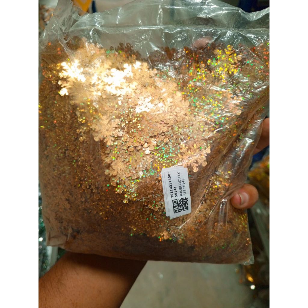 1 pon 450 gram payet ramboci salju