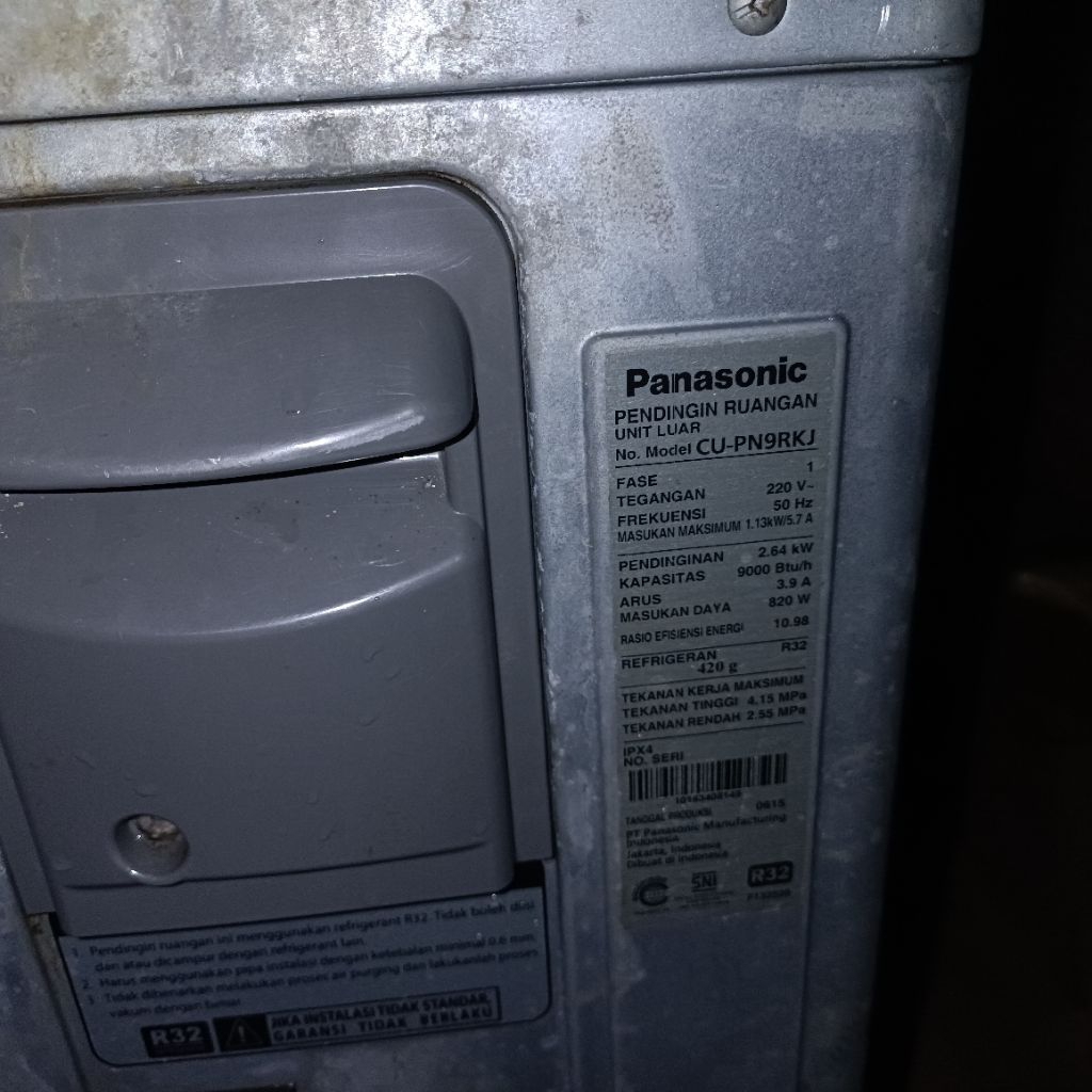 Outdoor Ac Panasonic 1 pk bekas
