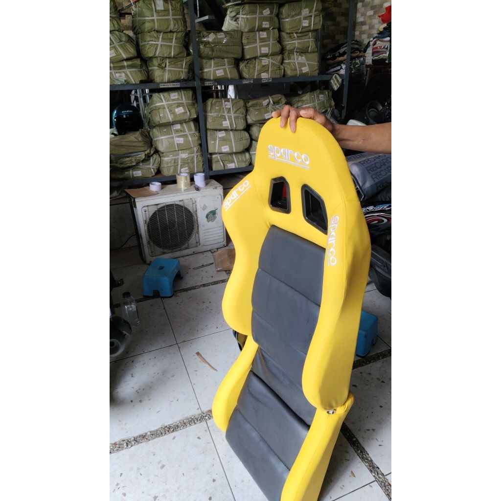 jok racing model sparco warna kuning