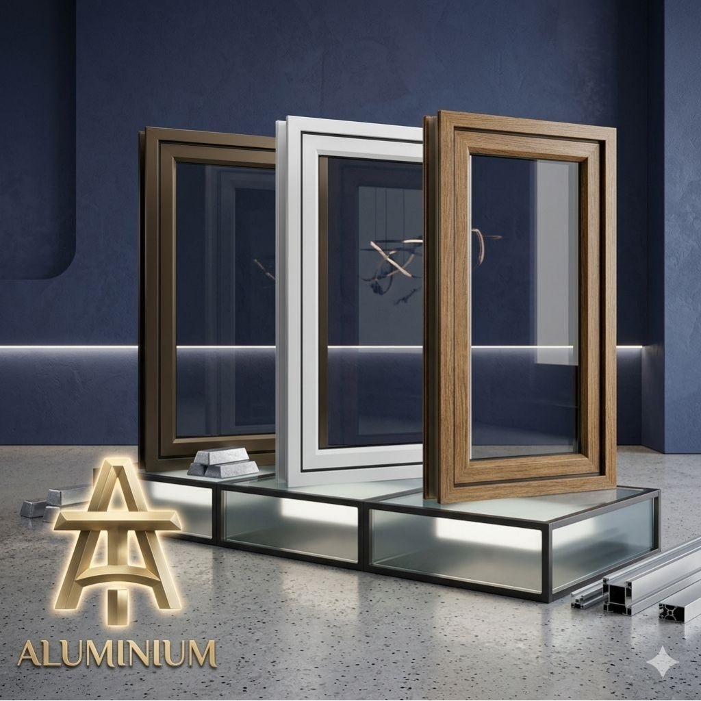 Jendela aluminium 50x100 casement grosir