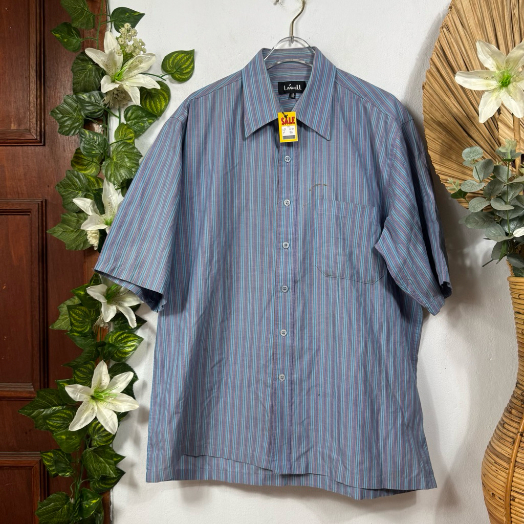 Kemeja Biru pria Lawell 15/32