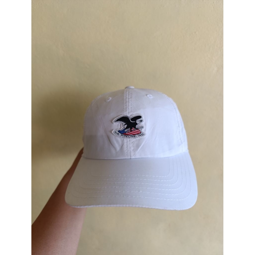 topi sport/ golf pria original polyester brand impor