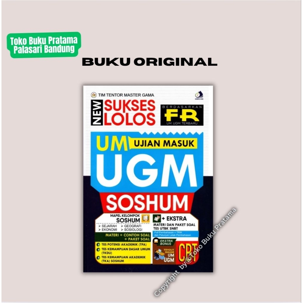 Buku Ujian Mandiri Masuk UGM Soshum/IPS - ORI