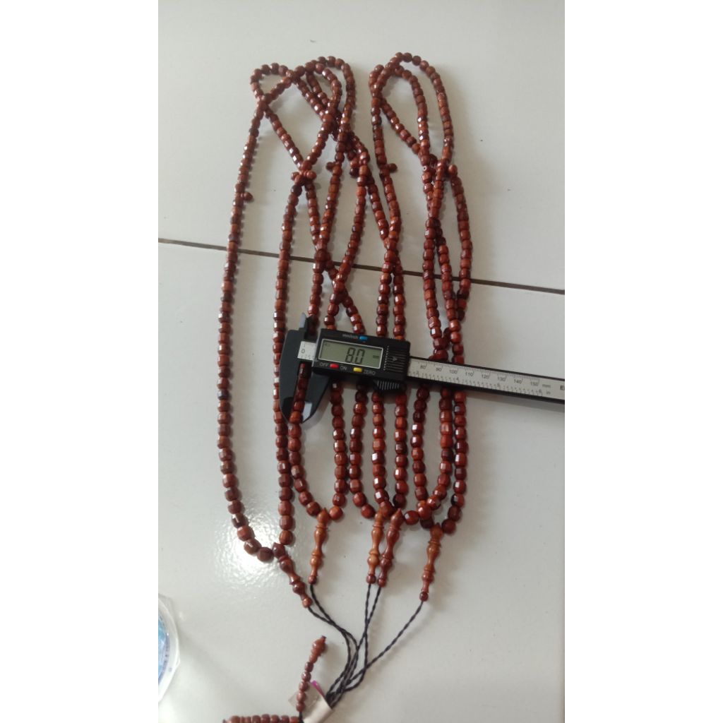 tasbih kaukah kating kristal 8 mm