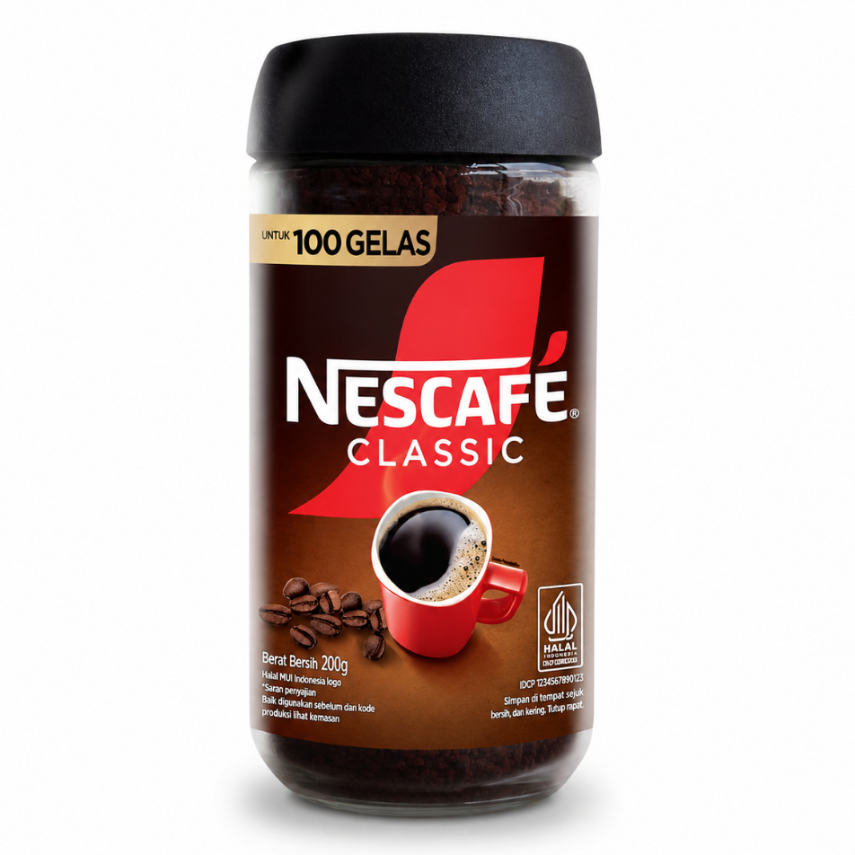 NESCAFE CLASSIC BOTOL 200G 8992696400931