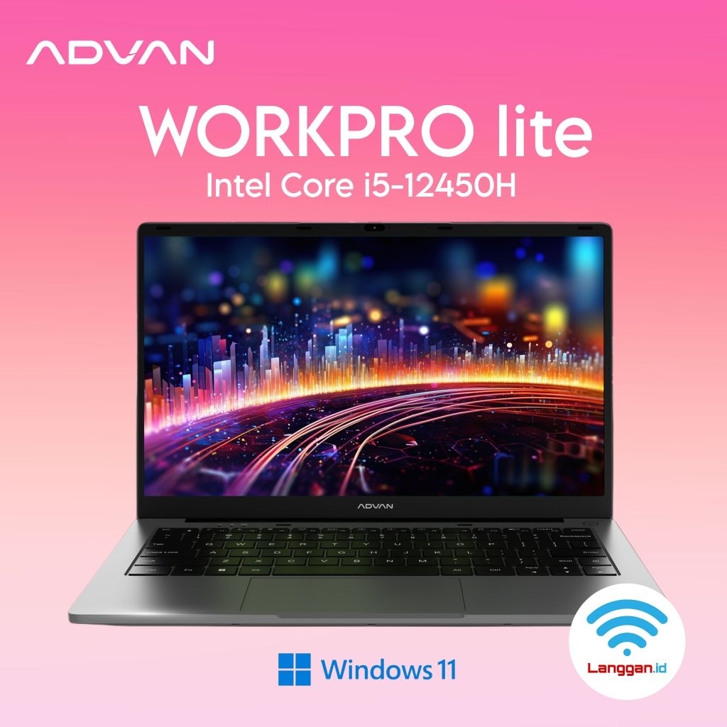 Laptop Advan Workpro Lite i5 intel Core i5 Gen 12 Ram 8GB SSD 256GB 14 Inch FHD IPS Windows 11 Workp