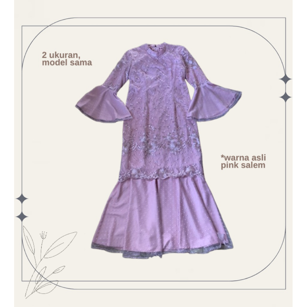 Gamis Pesta Pink Salem
