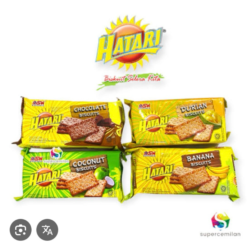 biskuit hatari 90 gram 1 dus isi 40 pcs