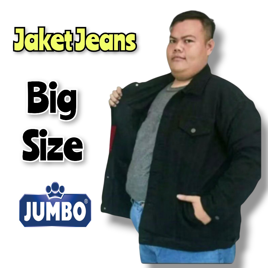 JAKET JEANS PRIA JUMBO/JAKET JEANS PRIA