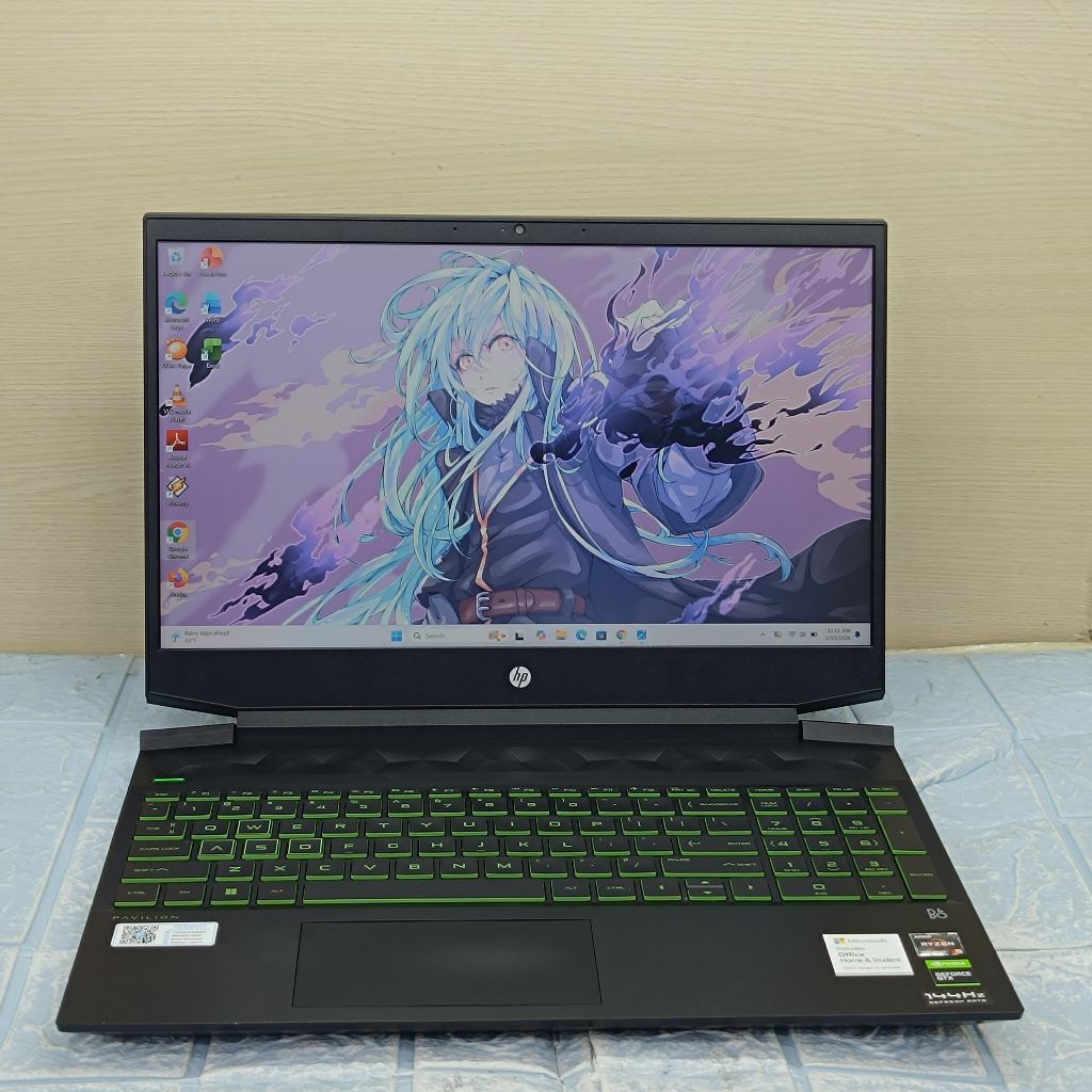 LAPTOP HP PAVILION GAMING 15 AMD RYZEN 5 5600H RAM 16 GB SSD 512 GB GTX1650