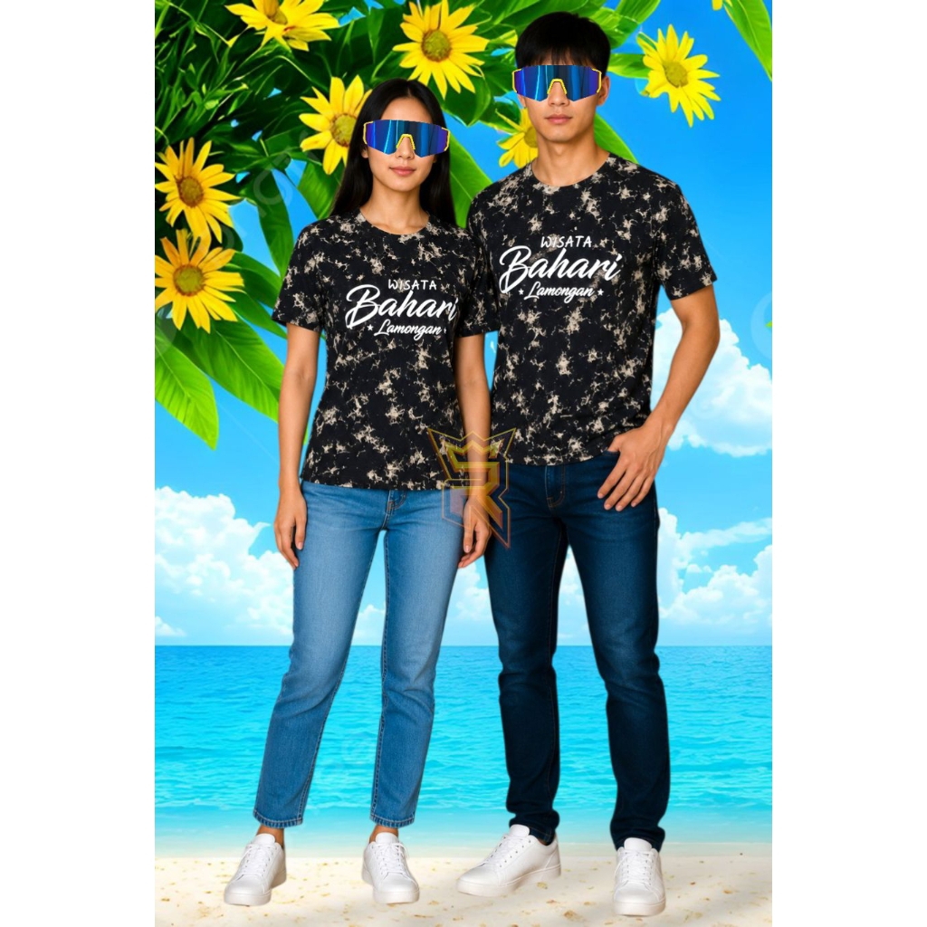 Kaos Wisata WBL Lamongan Tie Dye PDK – T-Shirt Wisata Bahari Cotton / Combed 30s Oversize / Reguler 