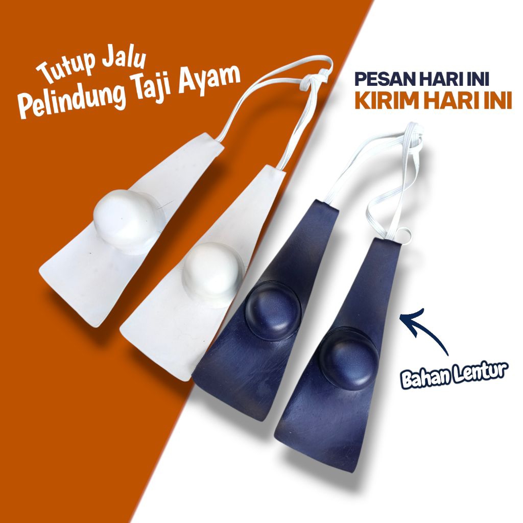 Bungkus jalu / Tutup taji ayam jago isi 2pcs satu pasang