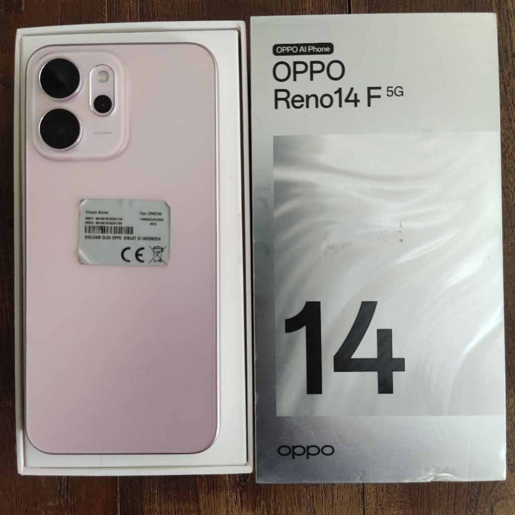 oppo reno 14f 5G Ram 8GB Internal 256GB HP Second Seken Bekas Fullset [ORI] hp murah
