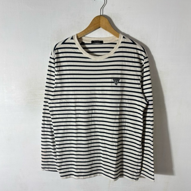 KAOS LONGSLEEVE GUESS STRIPE