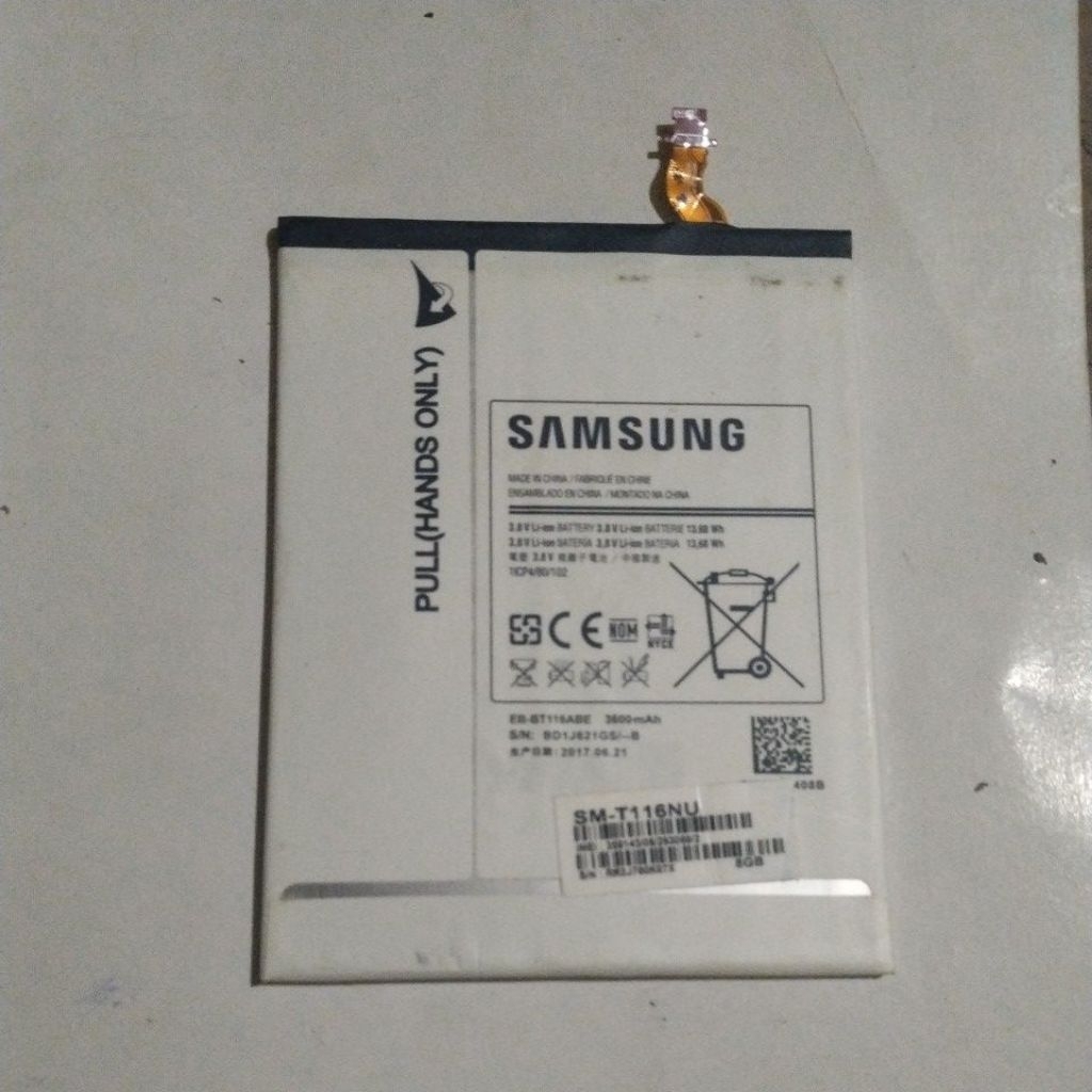 Baterai Tab Samsung 3V original copotan