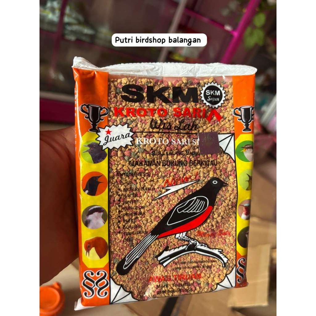 SKM KROTO SARI pakan burung murai,kacer,cendet dll