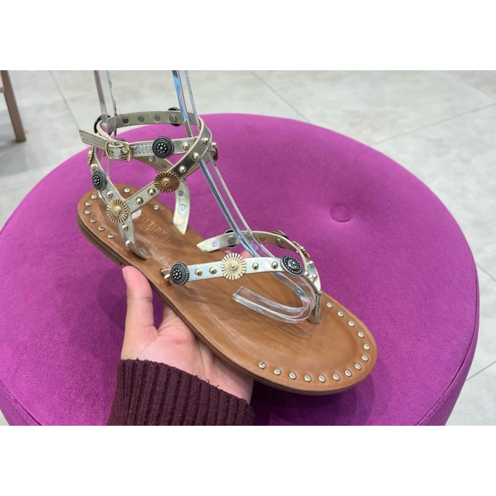 sandal steve madden gold