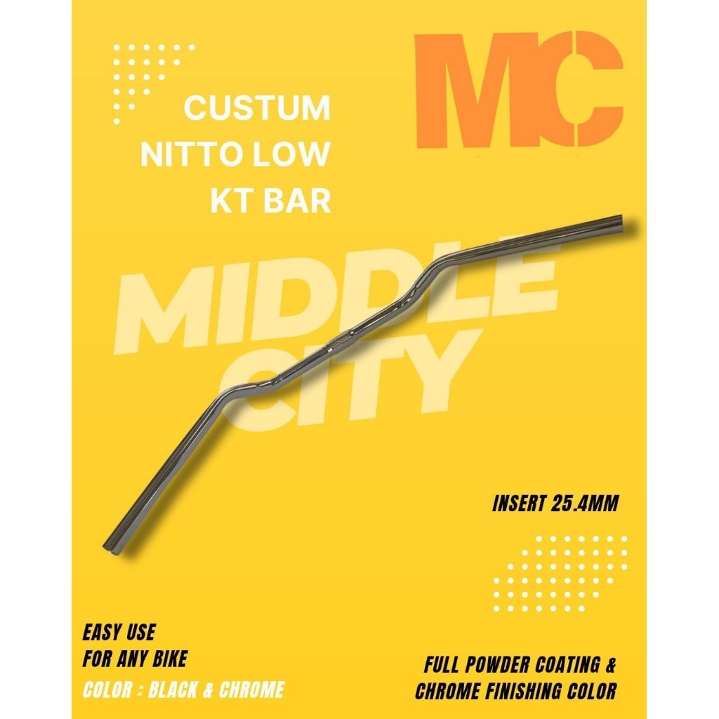 Stang sepeda handlehar Cruiser Low model Nitto KT Bar