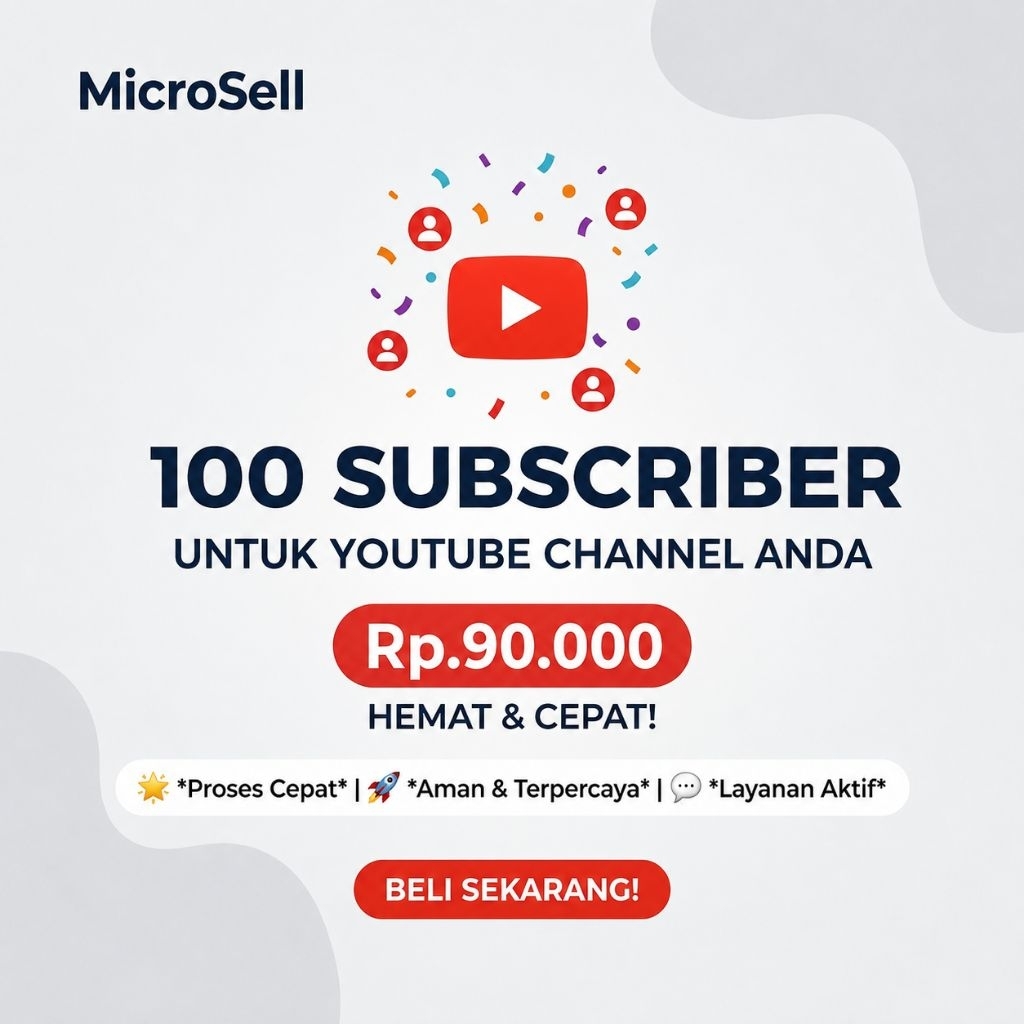 Jasa Subscriber Youtube Permanen Bergaransi