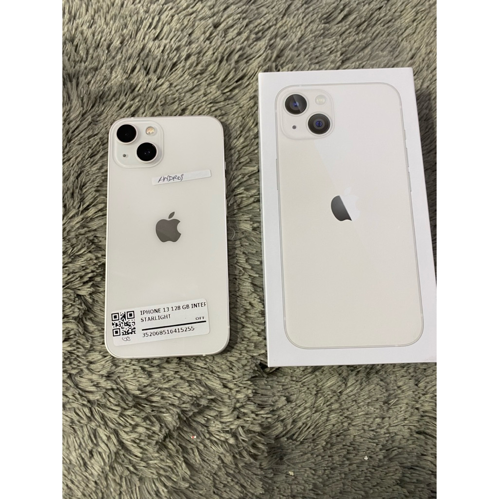 iphone 13 128 gb inter wifi/indosat fullset mulus