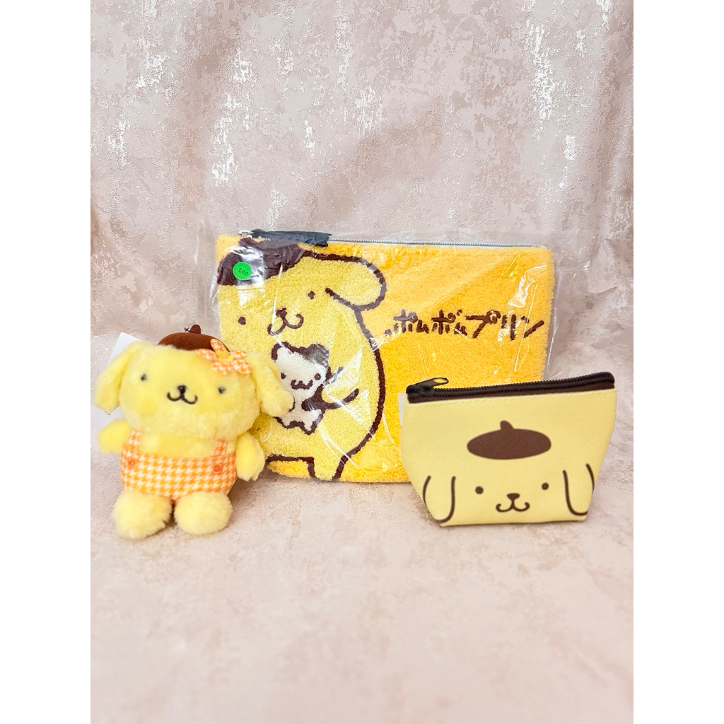 Pompompurin Pouch Plush Keychain Ori Japan