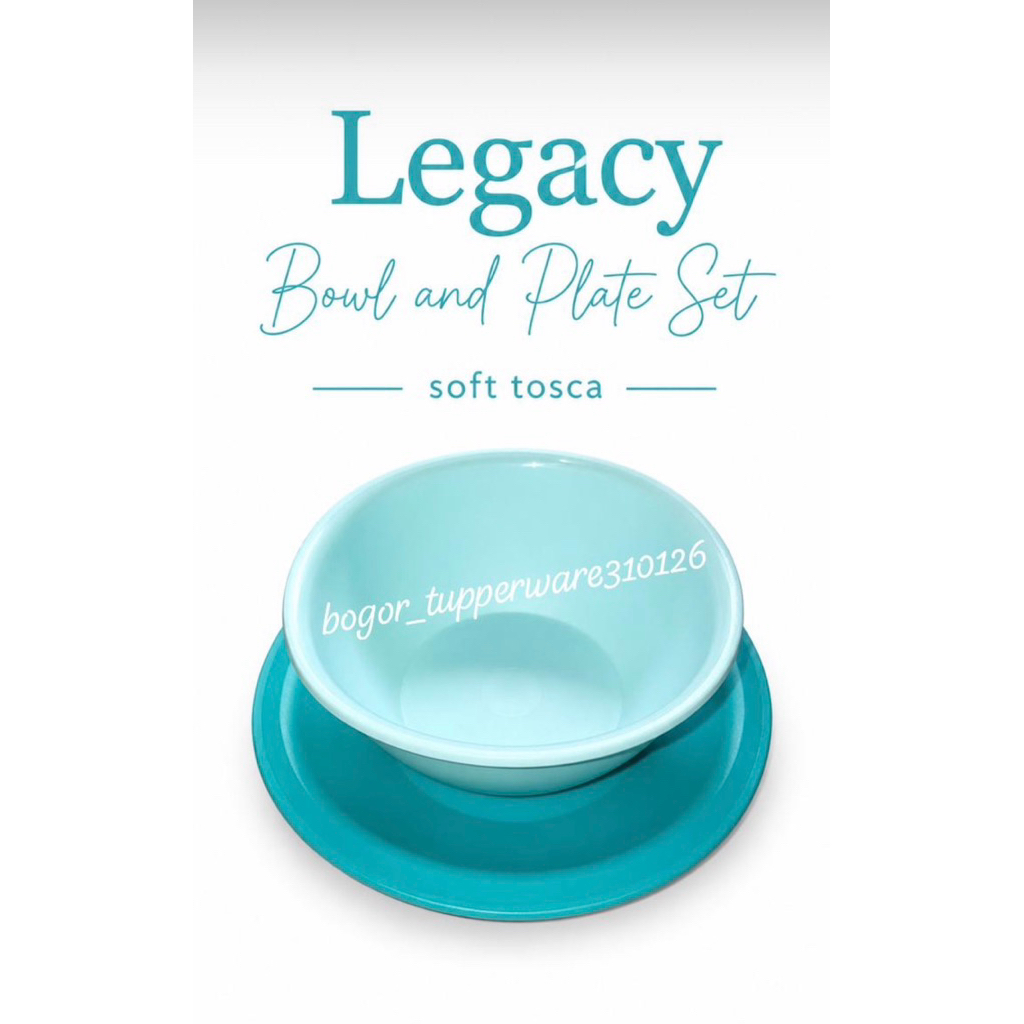 Tupperware Legacy Bowl and Plate Set