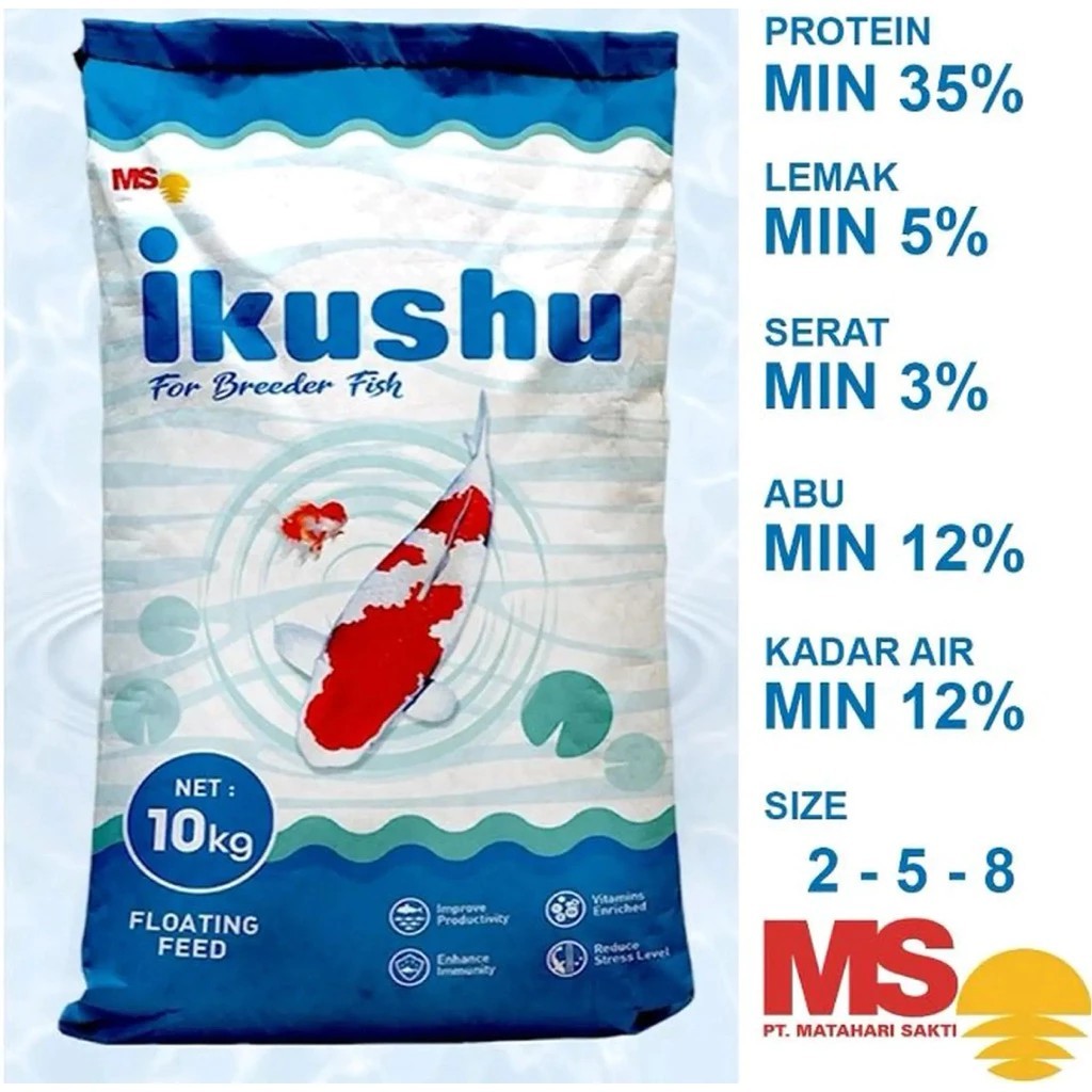 Pakan Ikan Koi Ikushu 10Kg