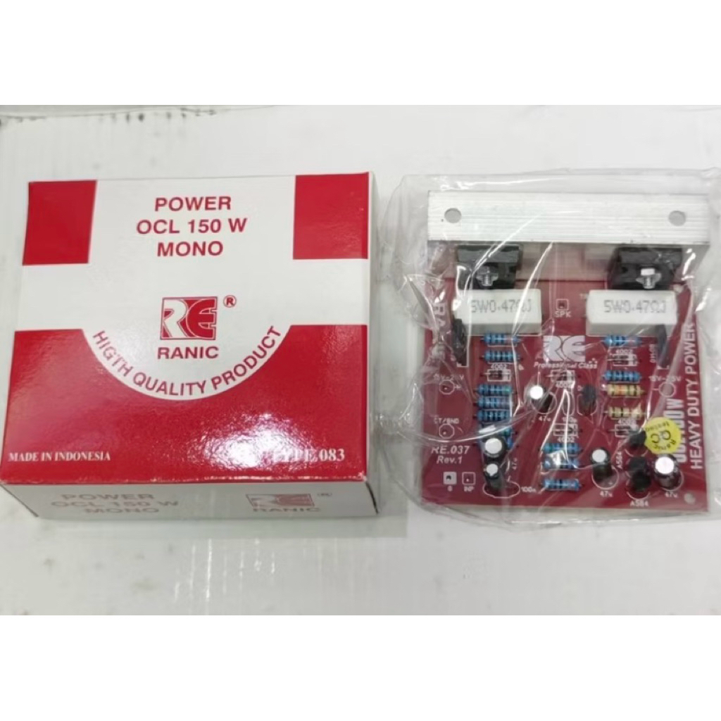 Ranic Kit Power OCL Mono 150WATT + Transistor Tip 2955/3055 Type(083)