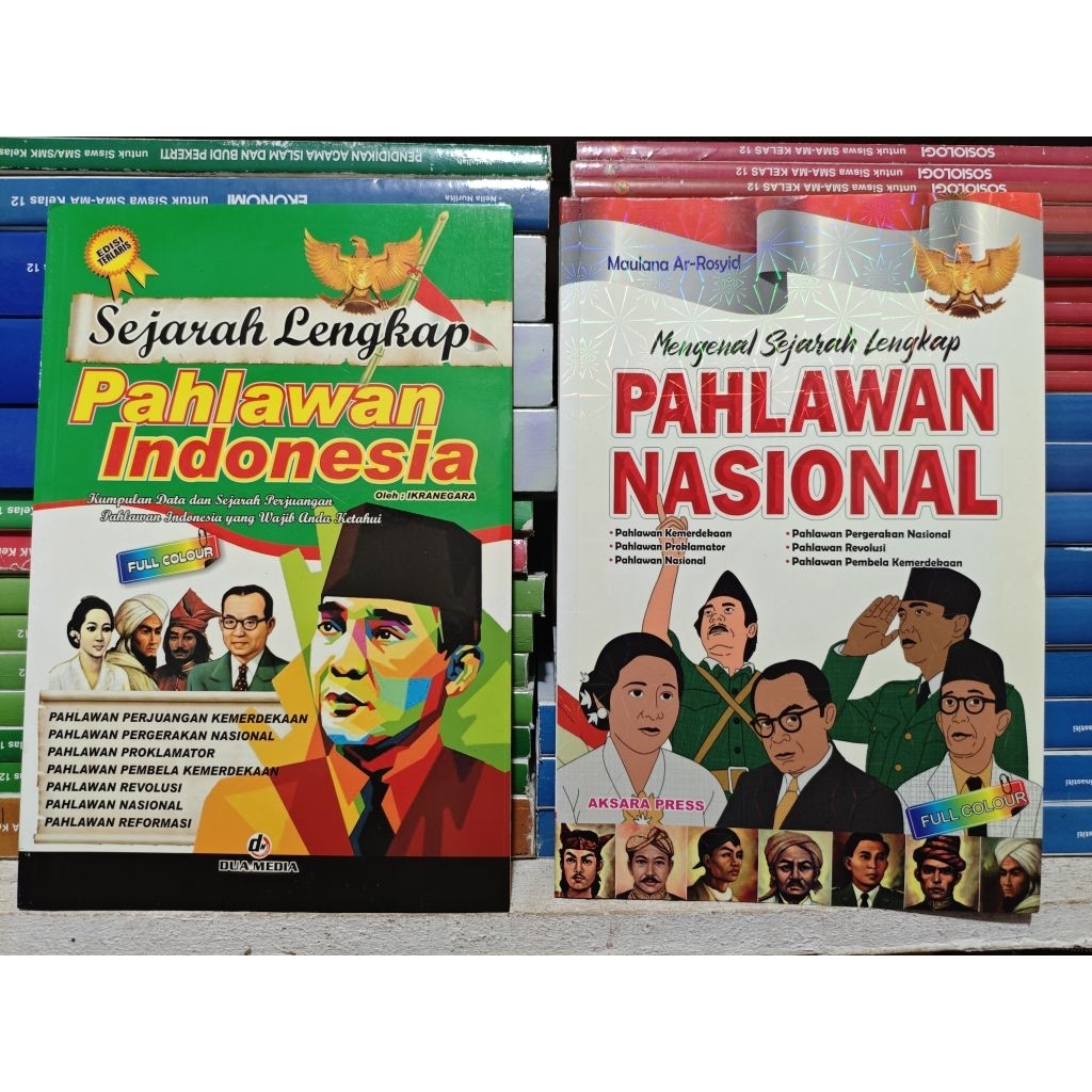 Buku sejarah pahlawan nasional& pahlawan Indonesia baru original