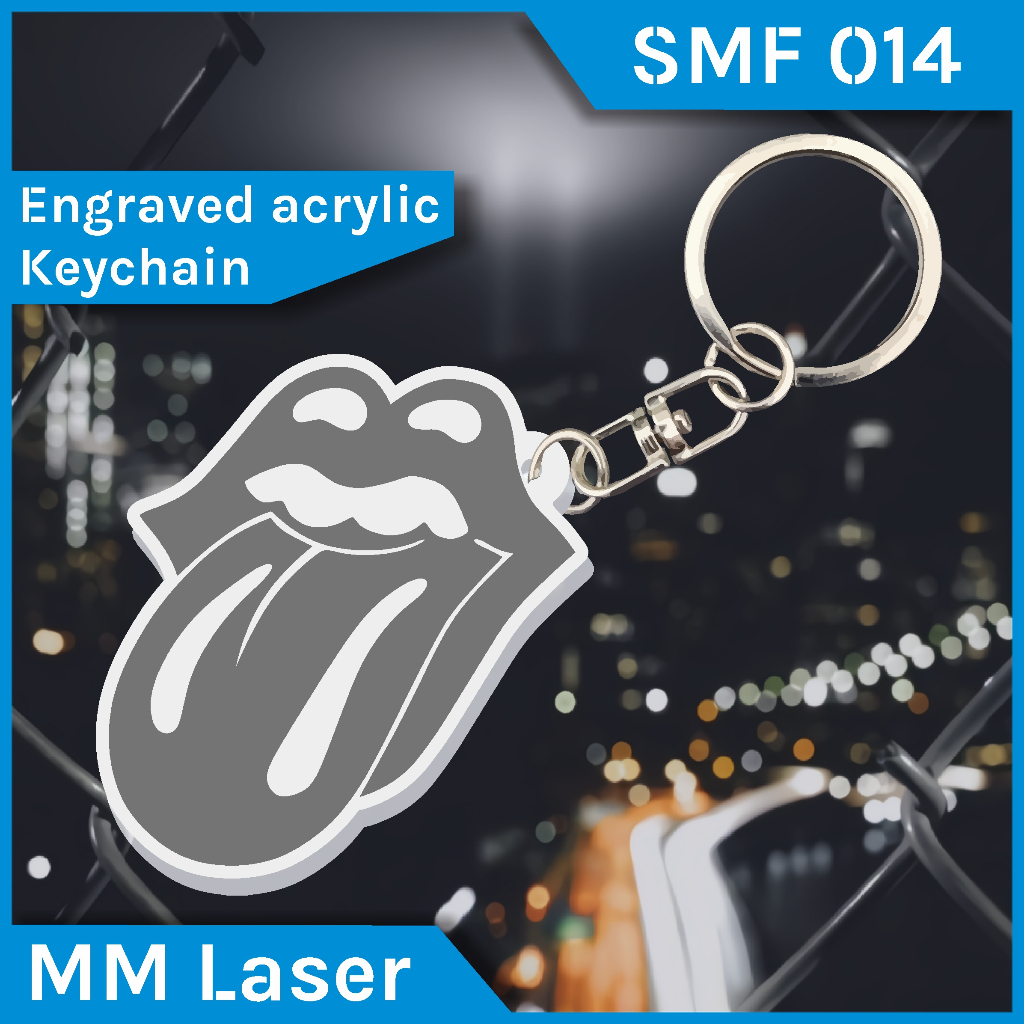 acrylic keychain rolling stone | keychain rolling stone acrylic | gantungan kunci akrilik rolling st