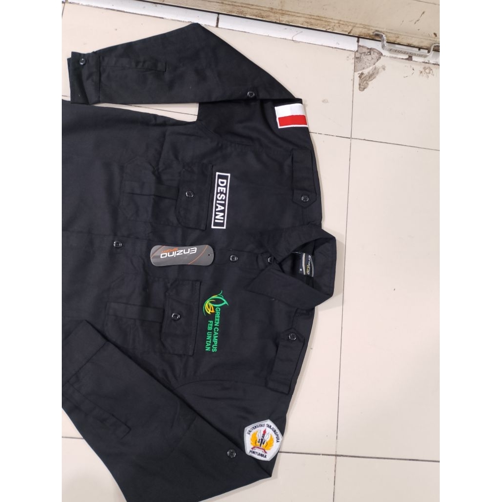 kemeja universitas Tanjungpura baju pdh Untan feb navy panjang