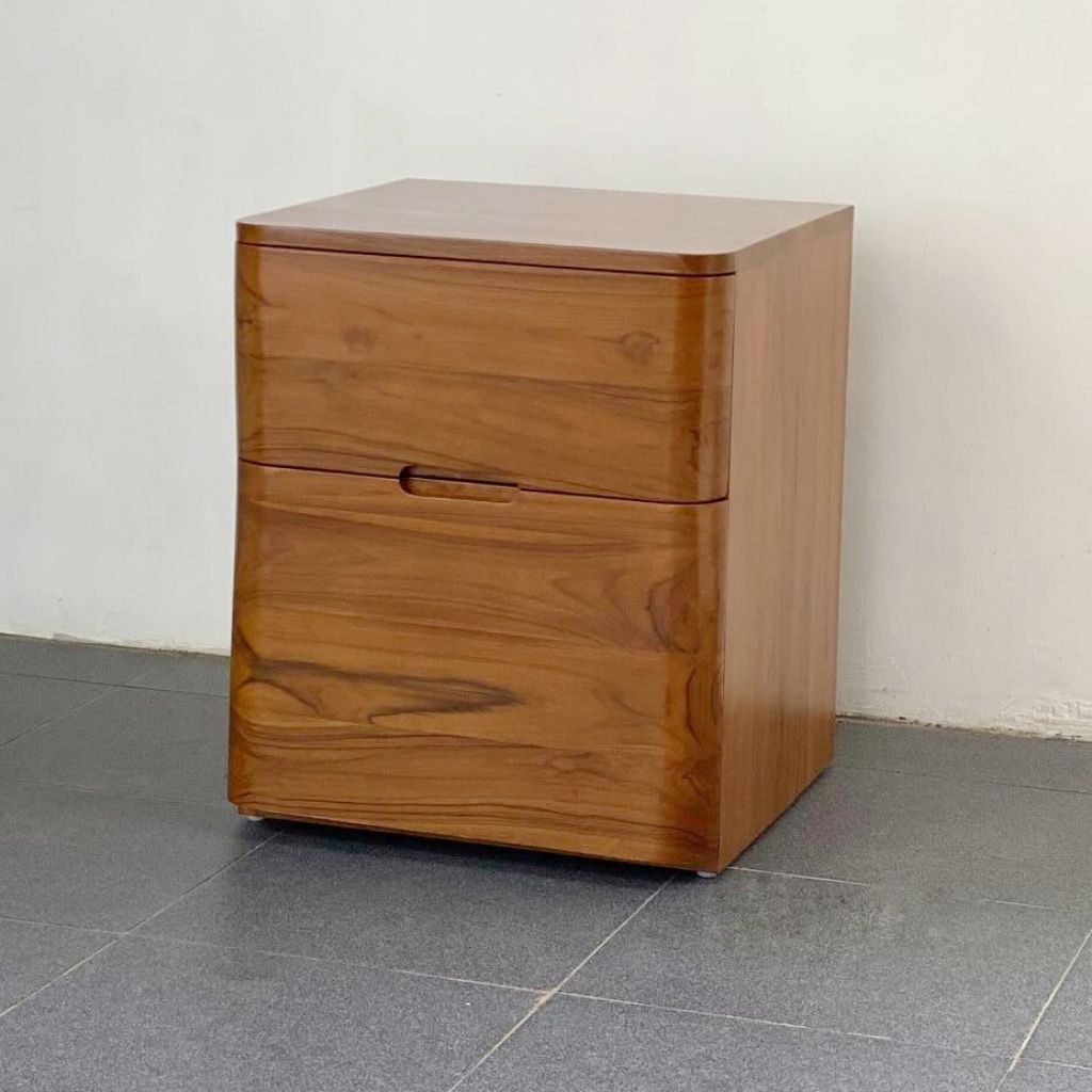 Meja nakas minimalis modern meja kecil kayu jati