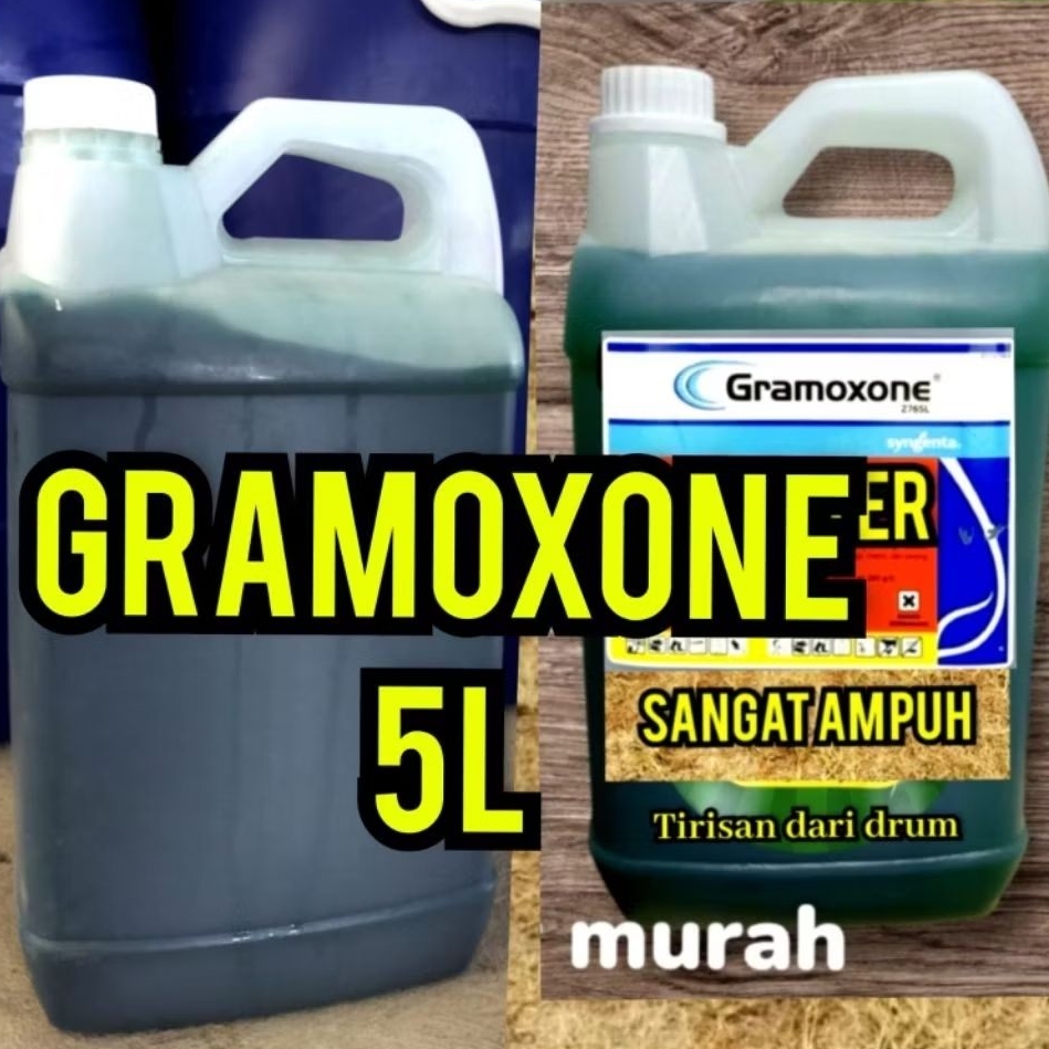 racun rumput gramoxone kemasan 5liter(LIMA LITER) tirisan drum sangat ampuh basmi rumput.sampai keri