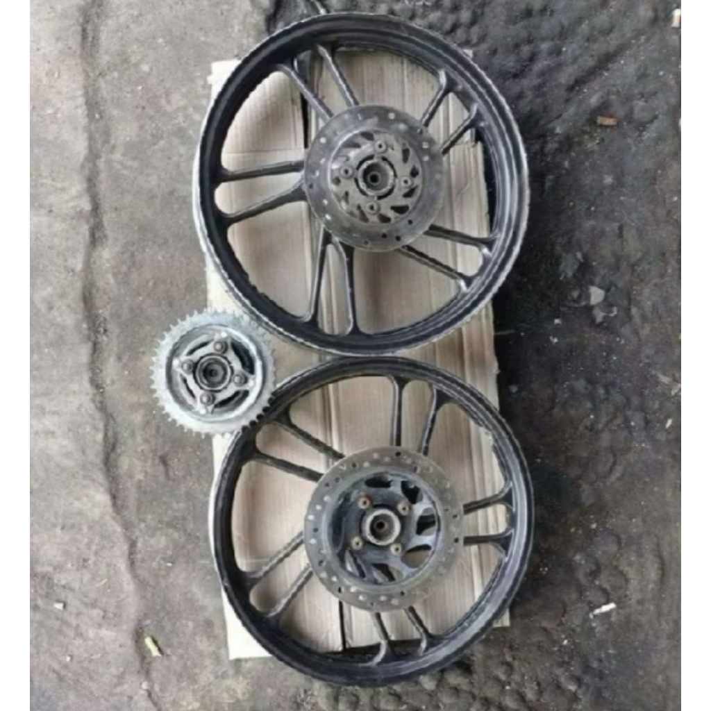 Velg Resing Fullset Honda CS 1/Supra X 125 DD/Sonic 150/PNP/Original Copotan