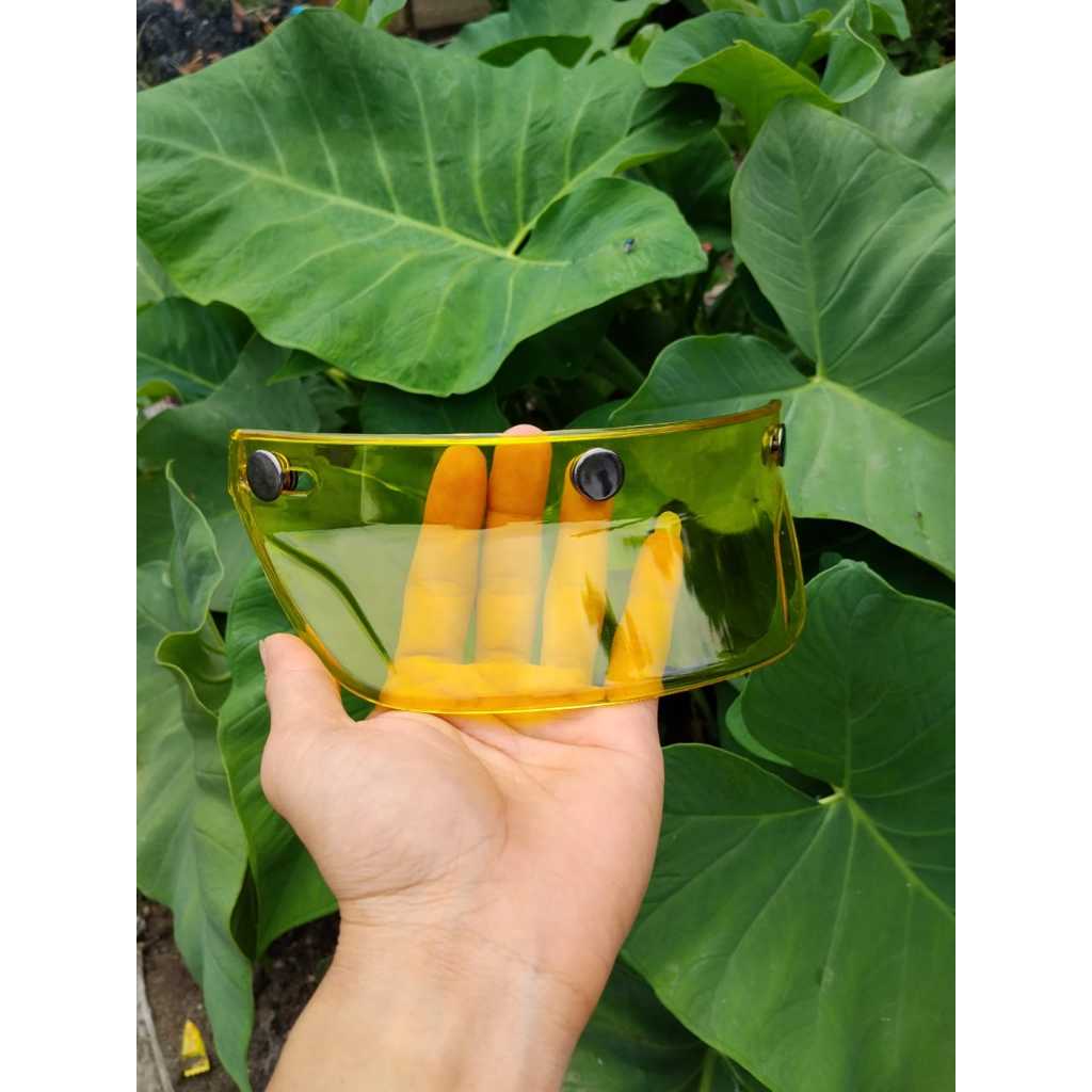 pet helm bogo retro vitage bahan acrilik ringan tebal & staylist universal untuk helm bogo retro jpn