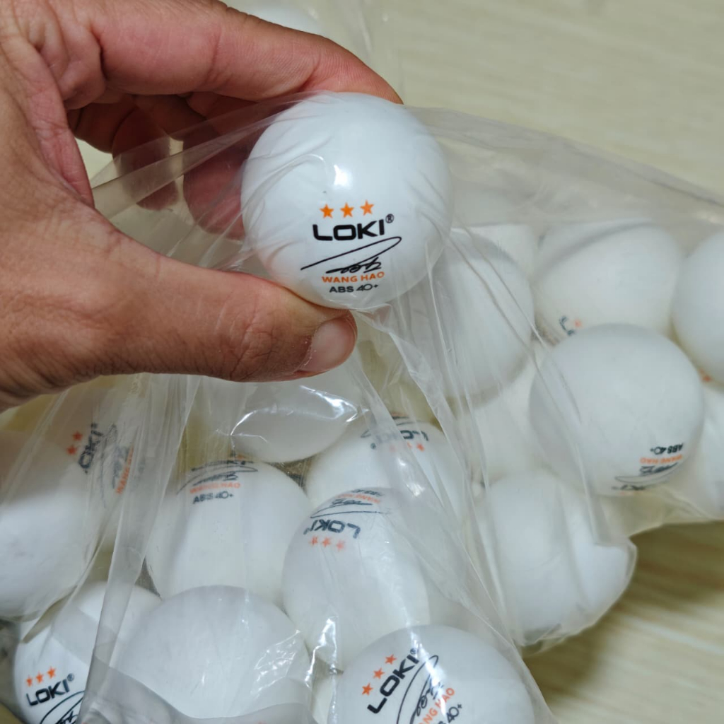 ISI 50 BUAH - Bola pingpong LOKI bintang 3 - Bola tenis meja LOKI 3 star - bola ping pong Loki 3star