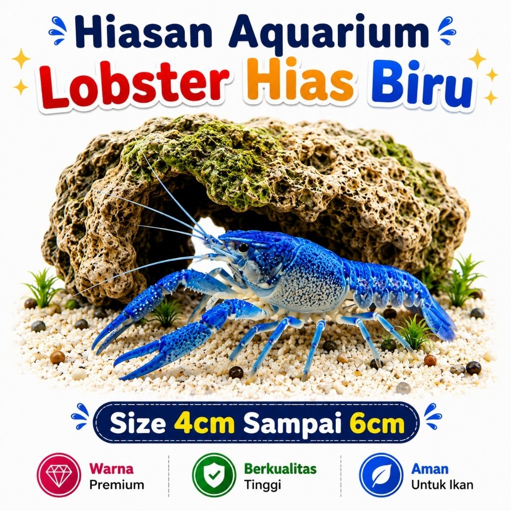 Lobster Hias Biru Lobster Air Tawar Hiasan Aquarium