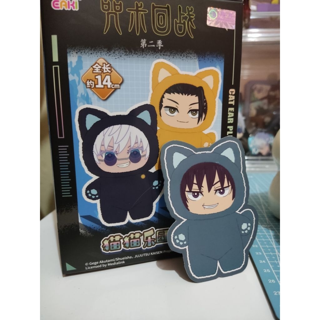 (BACA DESKRIPSI YA) Eaki Jujutsu Kaisen Cat Ear Plushie Nanami Toji Fushiguro