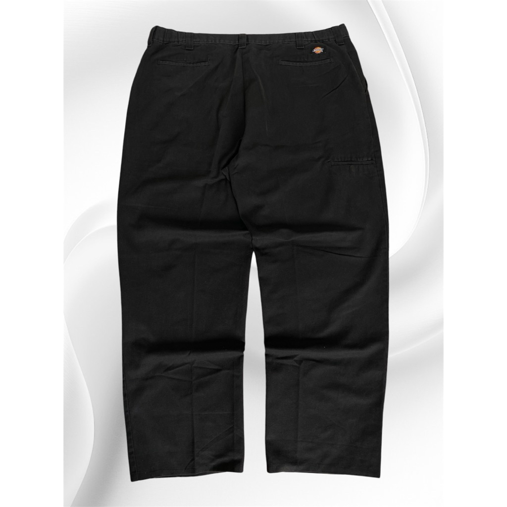 • " DICKIES " CELPOKET BAGGY BLACK PANTS •