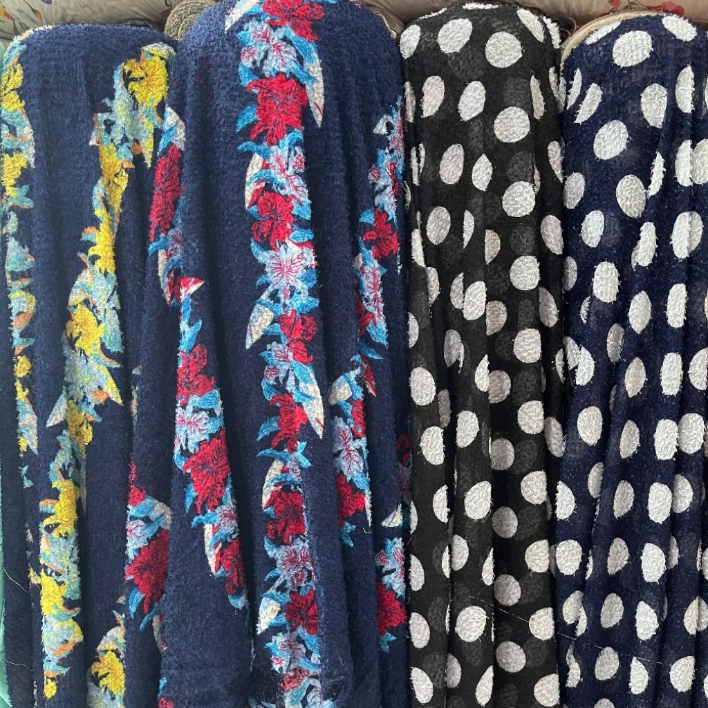 kain sifon bulu rabbit motif premium - kain sifon bulu antik style - kain sifon korea eksklusif gf